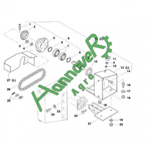 Позиція 9 Ступиця в зборі Accord AC821916, АС821916, Kverneland, Квернеланд
